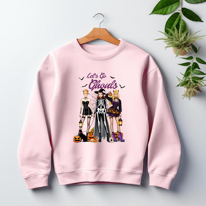 Let’s Go Ghouls Halloween Shirt ,Girls Night Witch Costume Tank, Cute Spooky Girl Group Tee, LOCT tee, Halloween Shirt For Family Racerback