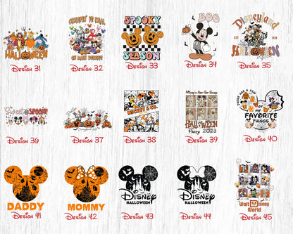 Disney Halloween Characters Tank Top , Cute Spooky Friends Shirt, Matching Halloween Family Tee, LOCT tee, Halloween Shirt For Family Racerback