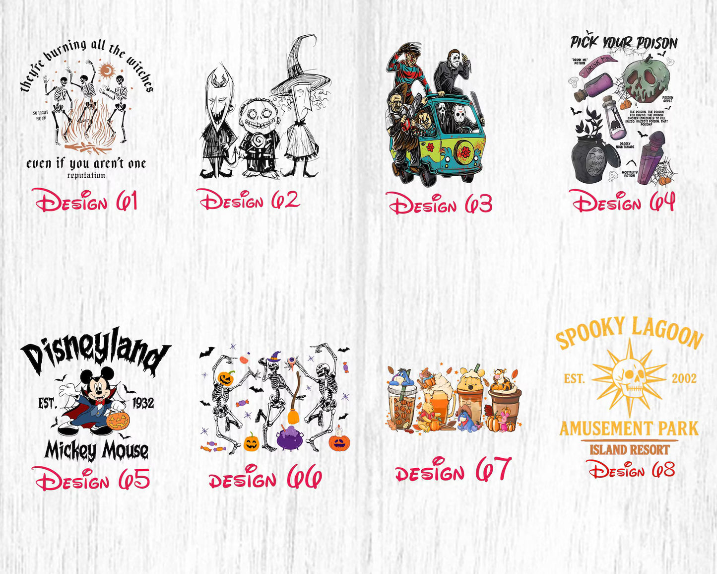 Disney Halloween Characters Tank Top , Cute Spooky Friends Shirt, Matching Halloween Family Tee, LOCT tee, Halloween Shirt For Family Racerback